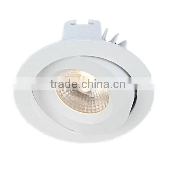 IP54 adjustable high quality dimmable anti-glare 7W COB led downlight
