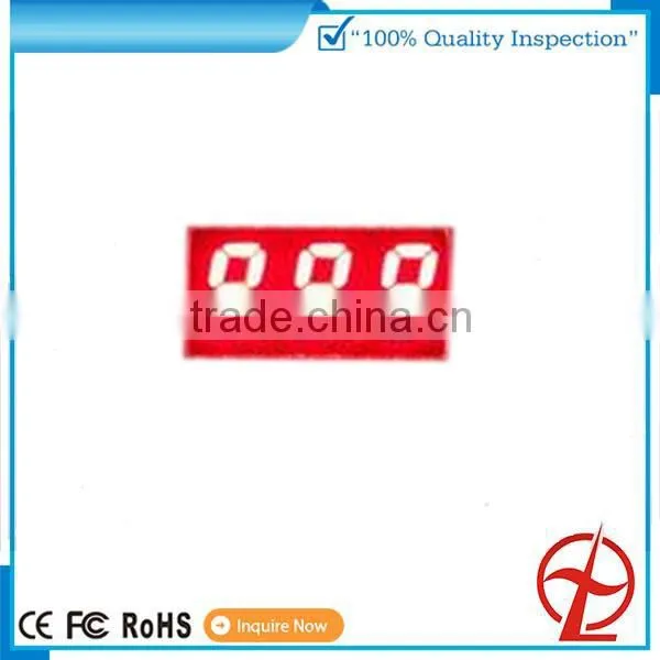 0.5 inch led display 3 digit 7 segment display blue color