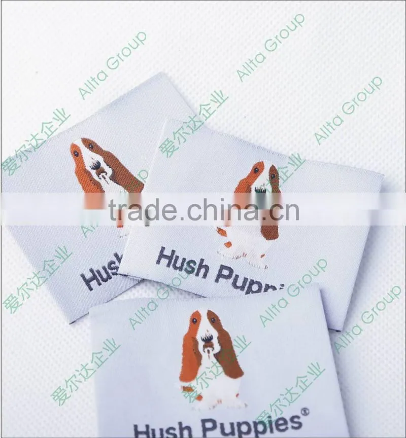 Wholesale custom clothing woven label of high density
