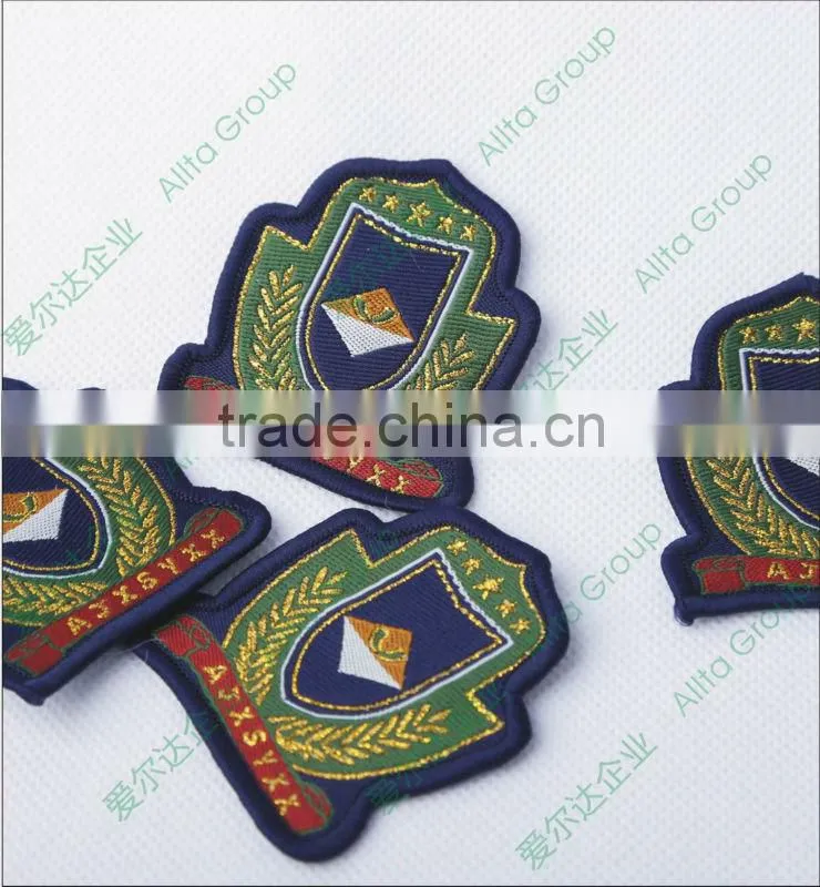 Sew-on woven patches for clothes custom military epaulette shoulder mark