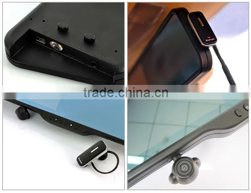 Smart rear view camera GPS with GPS navigation bluetooth DVR and android 4.0