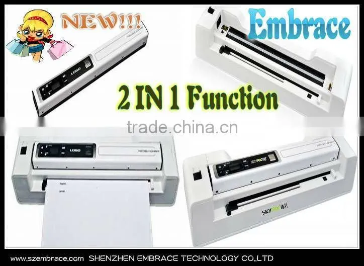 New coming skypix 1200dpi auto-feed scanner with rechargable battery