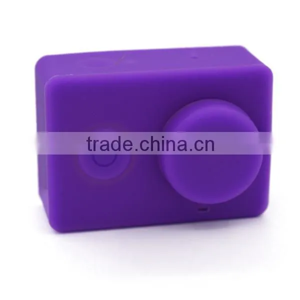 OEM&ODM Xiaoyi camera accessories for xiaomi YI, silicone case for xiaomi+silicone cap for Xiaomi YI