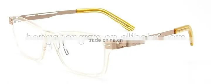 Transparent TR full frame with stainless temples for man spectacles