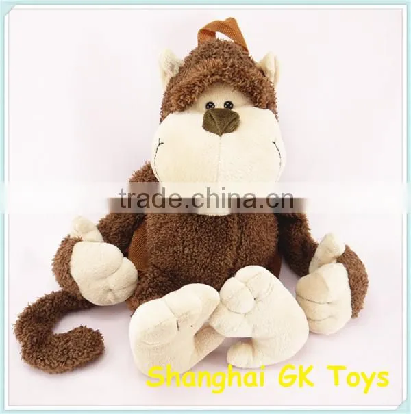 High Quality Cute Plush Monkey Backpack