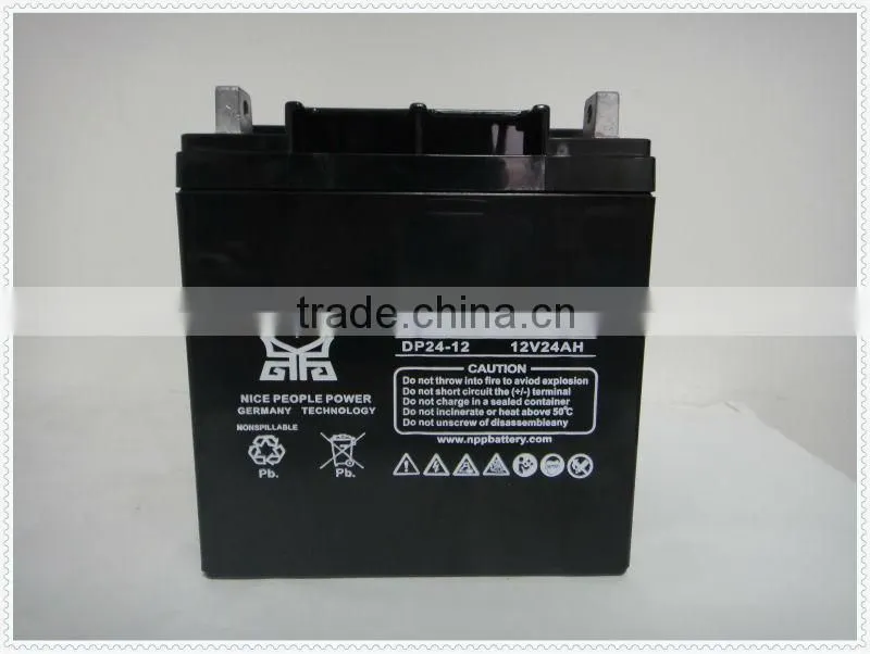 High quality Lead acid battery 12V24AH for solar system