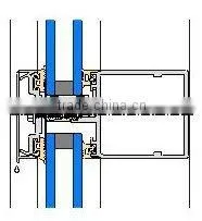 Stick glass curtain wall economic cheap facade including installation and fixing