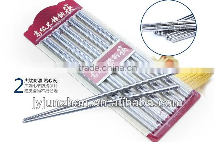 Stainless steel Korean Ceramic chopsticks with mirror polishing or hand polishing and low price