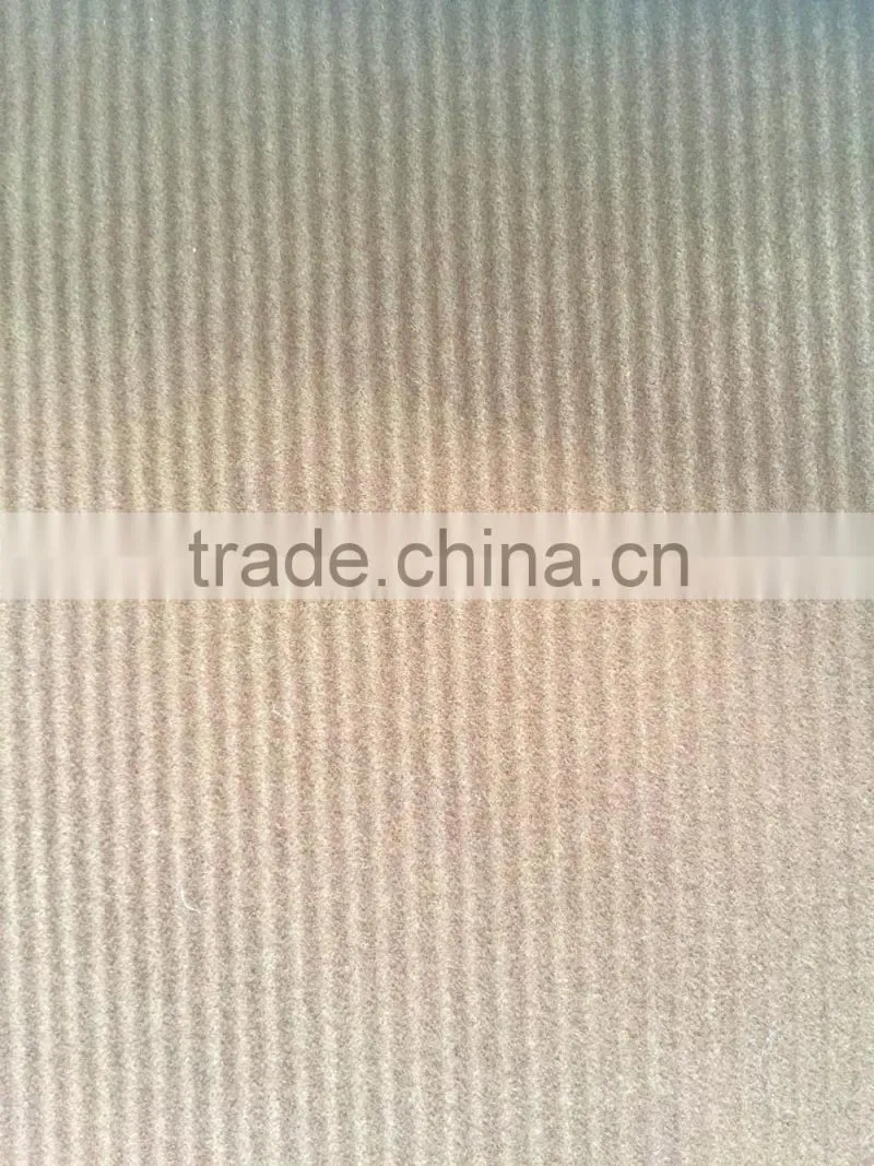 stripe flock knitted polyester fabric for textiles goods