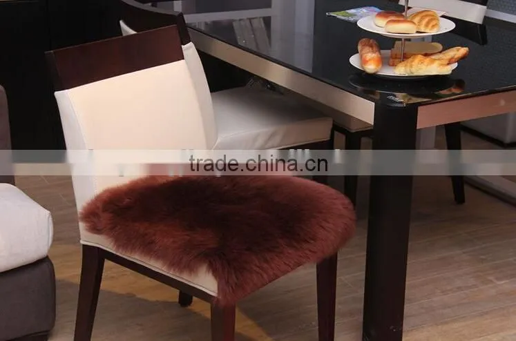 Plush sheepskin wool seat cushion with cheap price