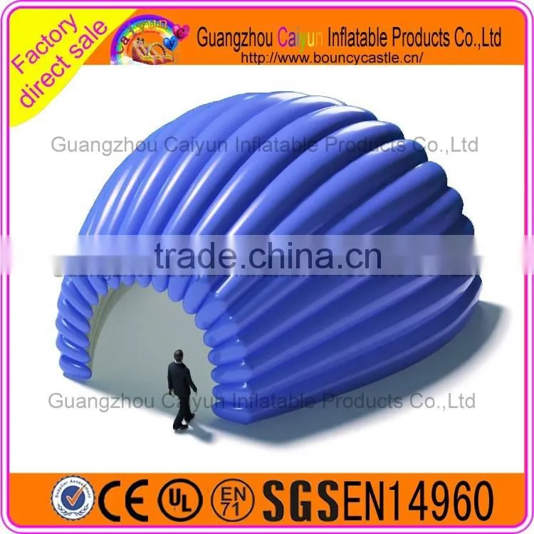 Giant blue inflatable bubble tent, inflatable tents for events