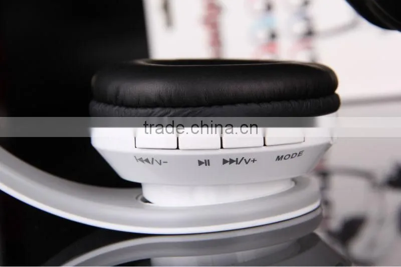 Colorful wireless sport headphones with FM radio and built-in mp3 player