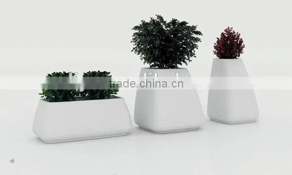 colorful fiberglass flower pot set of 3 in different size