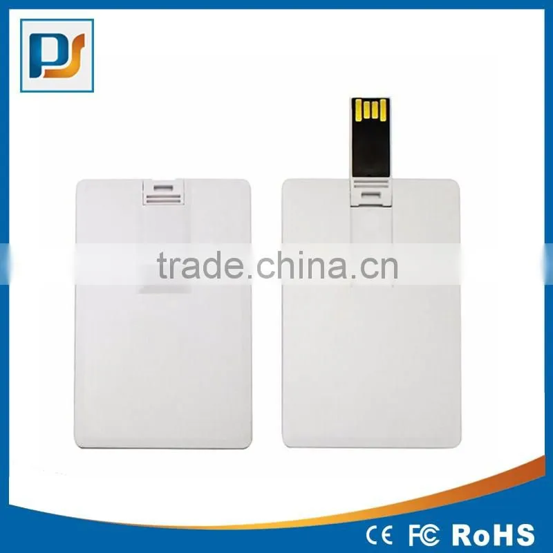 Best promotional super thin credit card usb flash drive with 2 side logo print