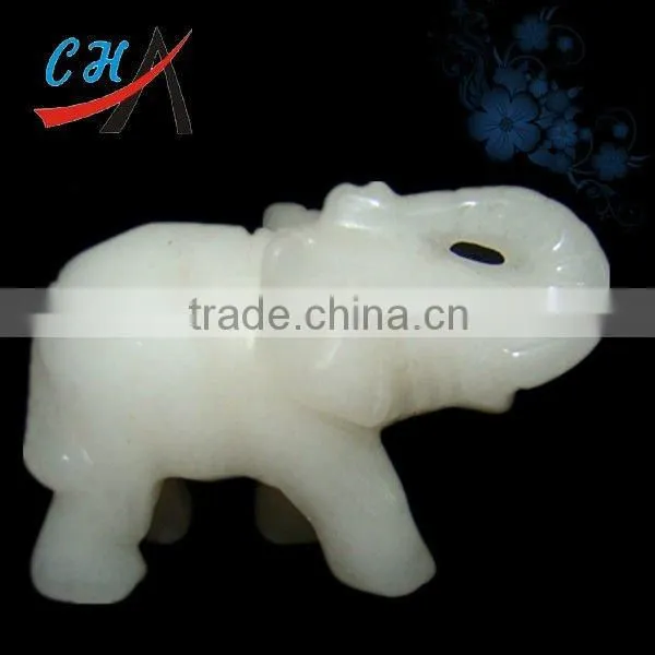 jade hand carved elephant