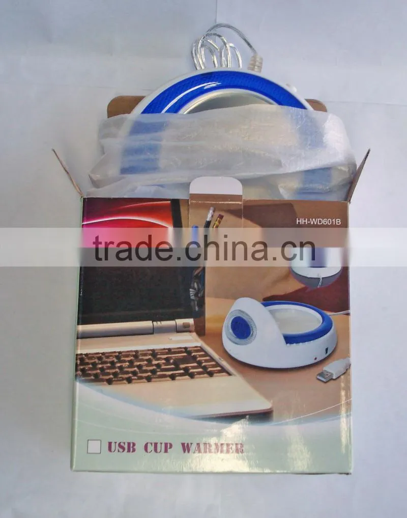 Fashion USB cup warmer with clock / Temperature display usb warmer / usb coffee cup warmer