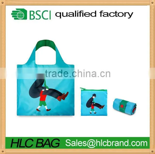 recyclable rolling pounch tote shopping bag HL-PB189