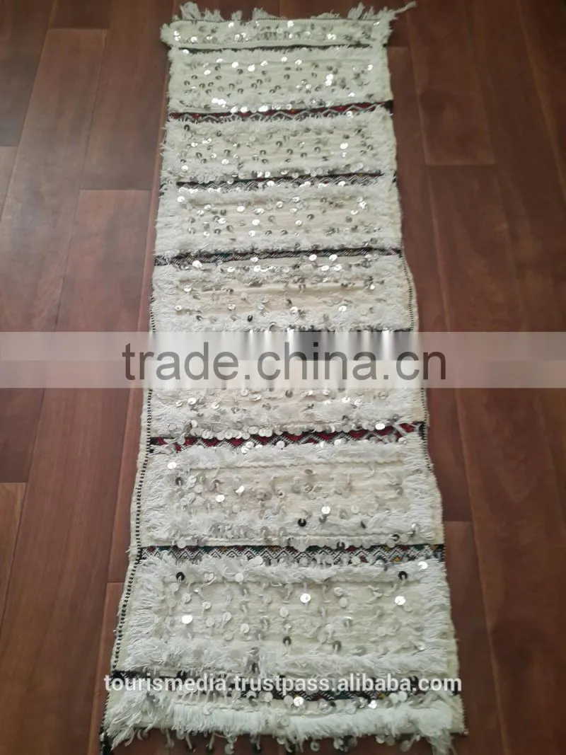 Vintage Moroccan wedding blanket 240cm x 142cm wholesale of handira