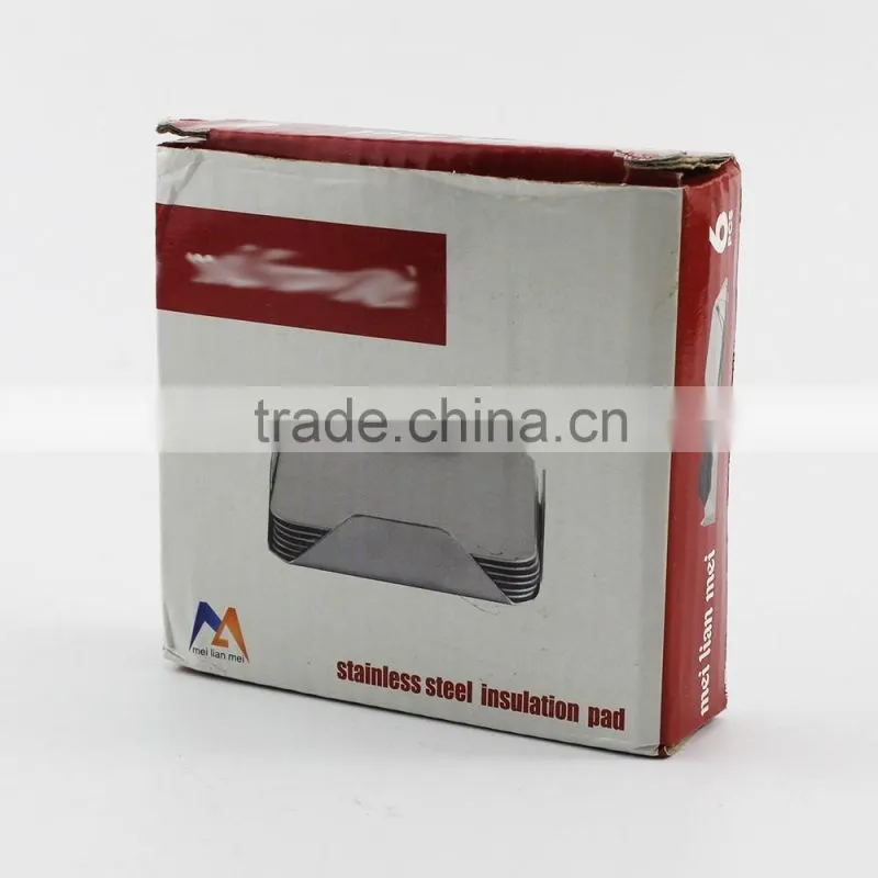 Stainless Steel Conaster Insulation Pad - Set of s Round-Shaped