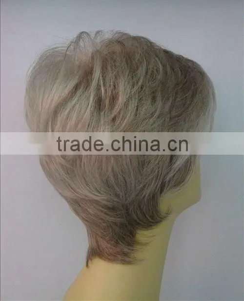 Synthetic wig short style