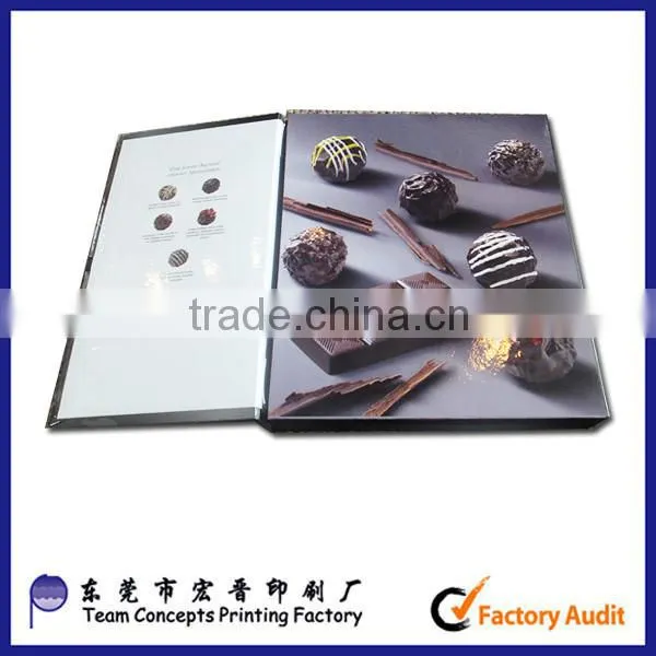 high quality foldable chocolate cardboard packaging box