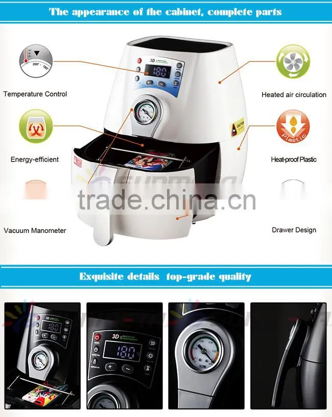 Sunmeta 3D Mini Vacuum Sublimation Mahcine Heat Press Machine (ST1520-B)