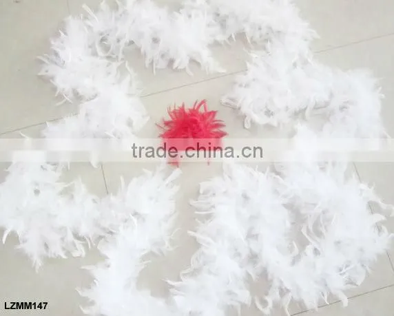 Fluffy turkey feather chandelle boa LZYJ02