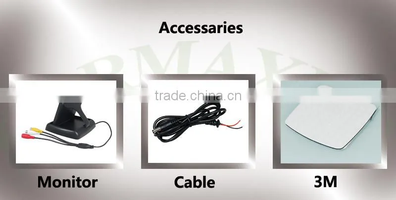 Mini Car Monitor 2ch 4.3 inch TFT 12V car lcd monitor mini tv