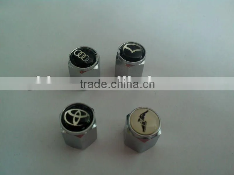 meatl car logo tire valve caps