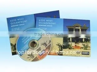 Mini CD/DVD replication with OPP sleeve (custom package is available)