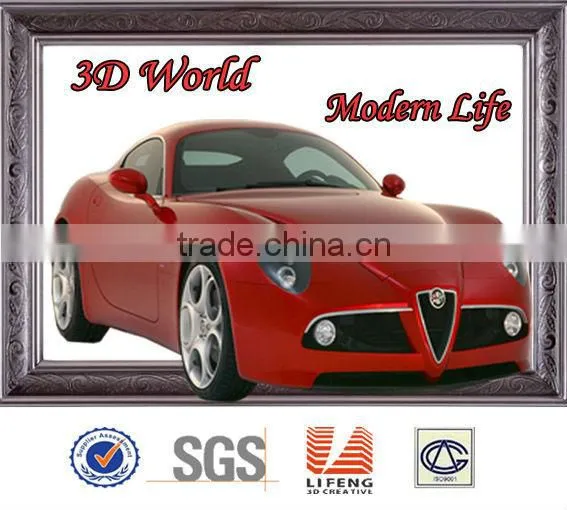 2013 hot customize lenticular 3D table mats of animal