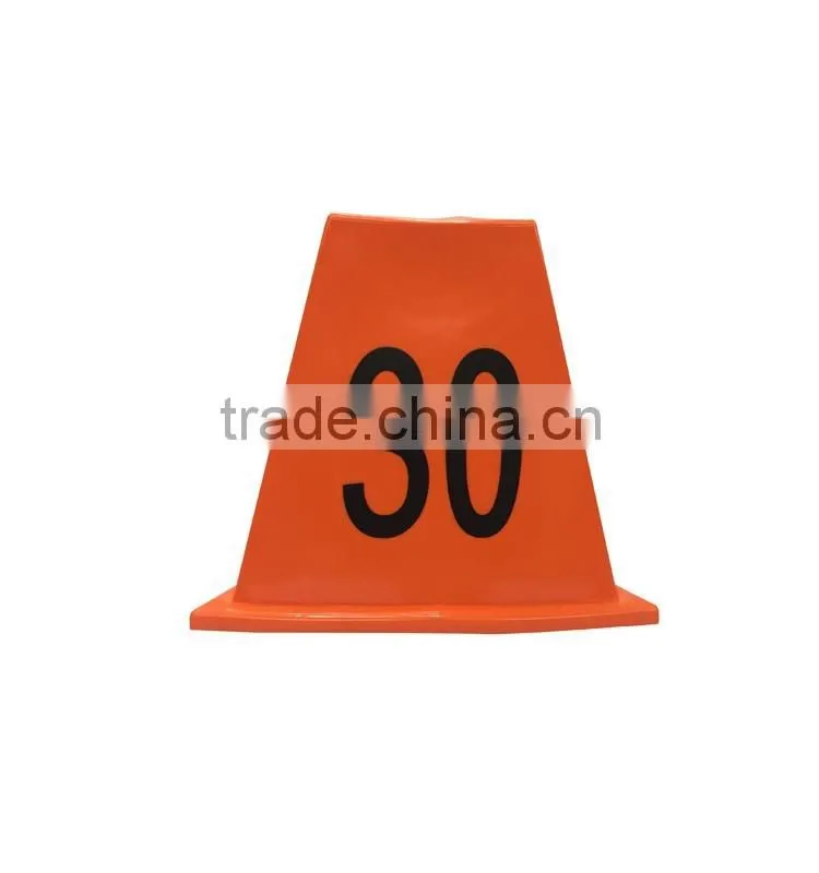 11 pcs One Set Outdoor game number plastic cone