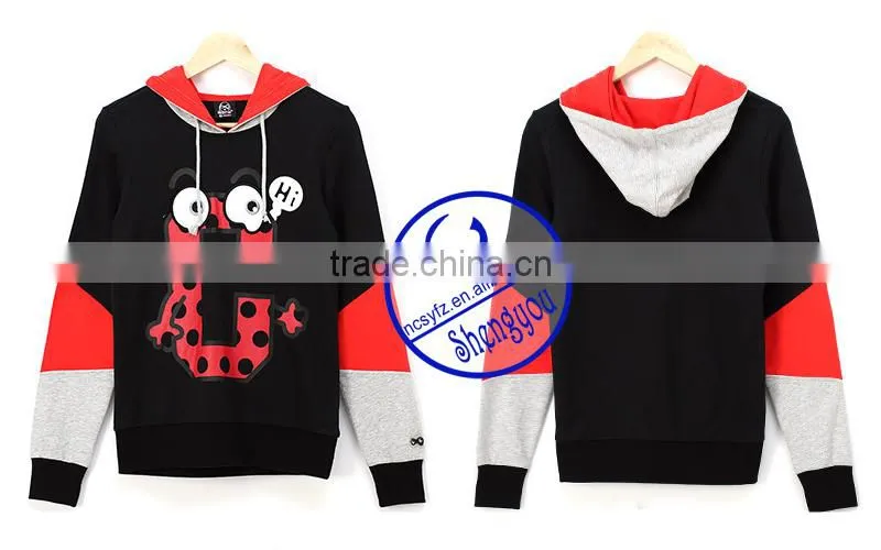 Fashion design custom made hoodies men with printing