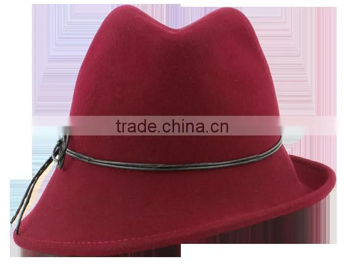 New Style Wool Felt Trilby Hat