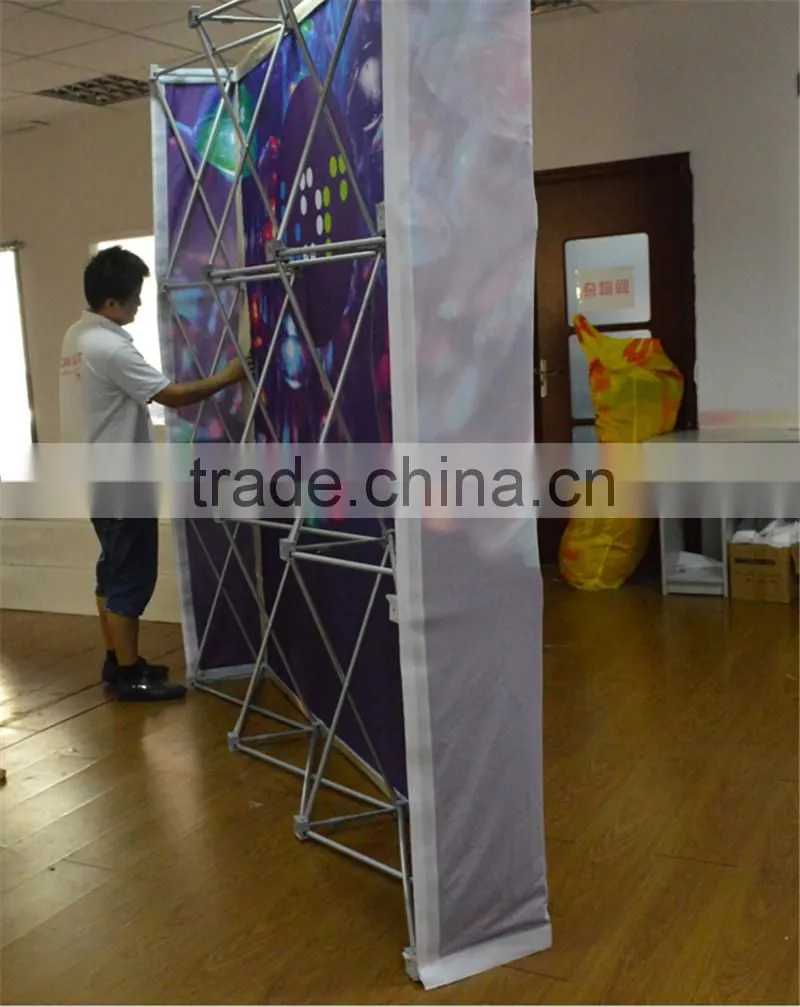 3X3 Velcro aluminum fabric Pop Up Display Stands
