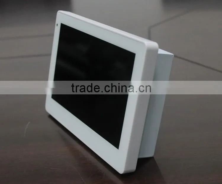 Wall Flush Mount 7 Inch Automation POE Touch Panel With RS232 RS485 Serial Port
