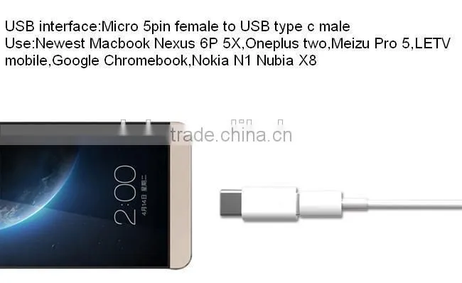 USB 3.1 Type C To Micro 5 pin Adapter