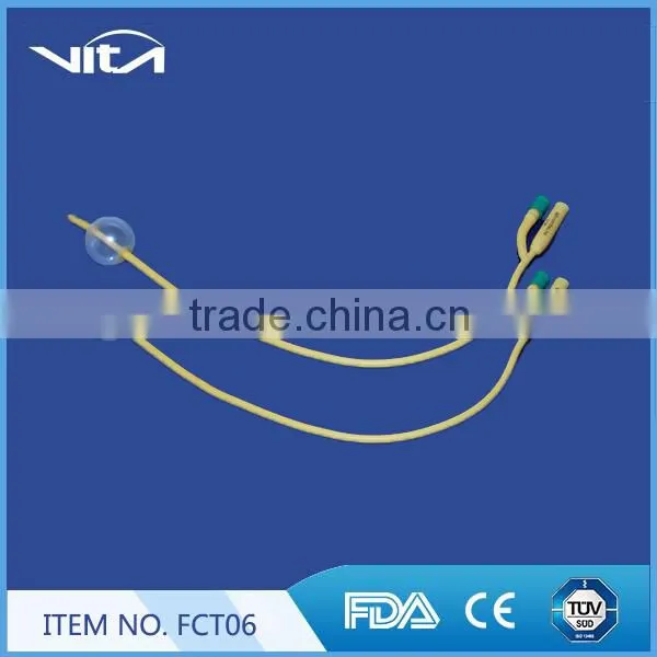 Disposable two-way Latex Foley Balloon Catheter FCT06