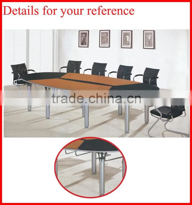 cheap wooden center table oval conference table