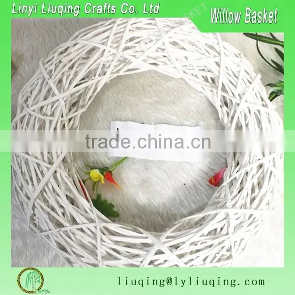 wholesale decorative Christmas round willow wicker wreath