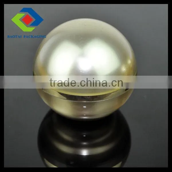 15g gold acrylic round ball package cream jar hot sale