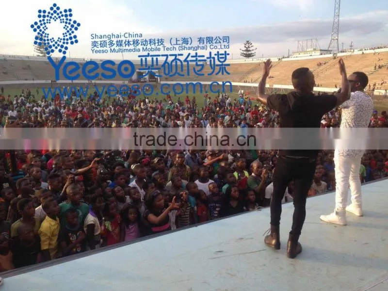 YEESO outdoor mobile led advertising stage container,YES-C40 LED container for sale!