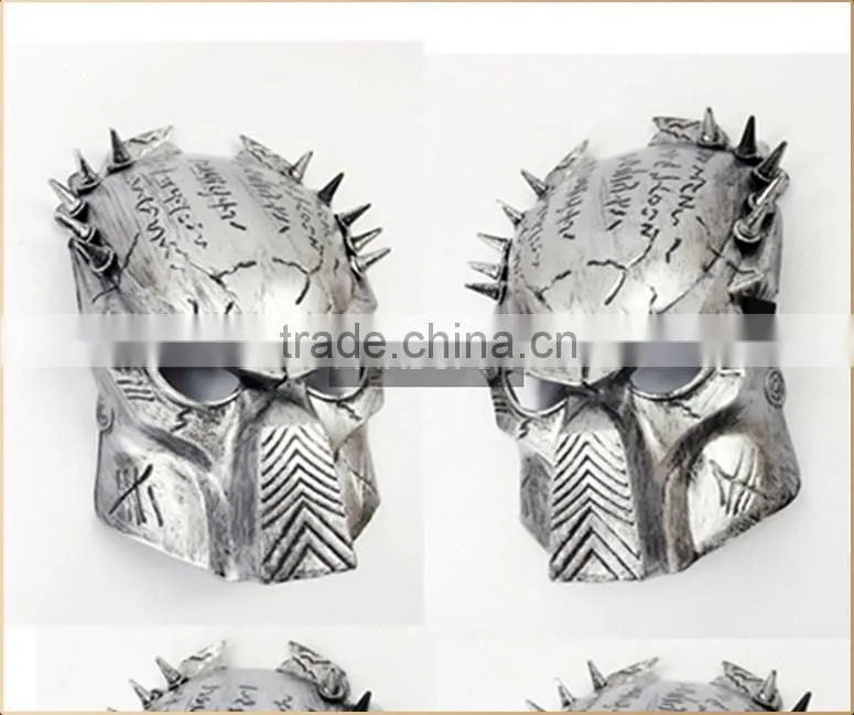 Cosplay party mask predator mask Gold and Silver