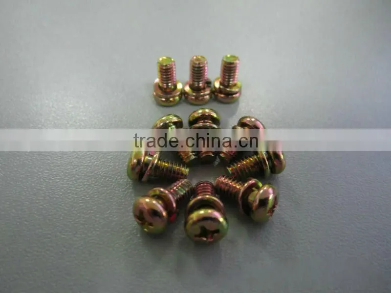 pan head machine screw with washer