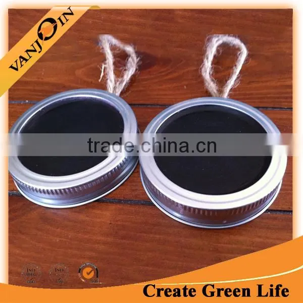 70mm Black Writing Lids For Mason Jar Cheap Price