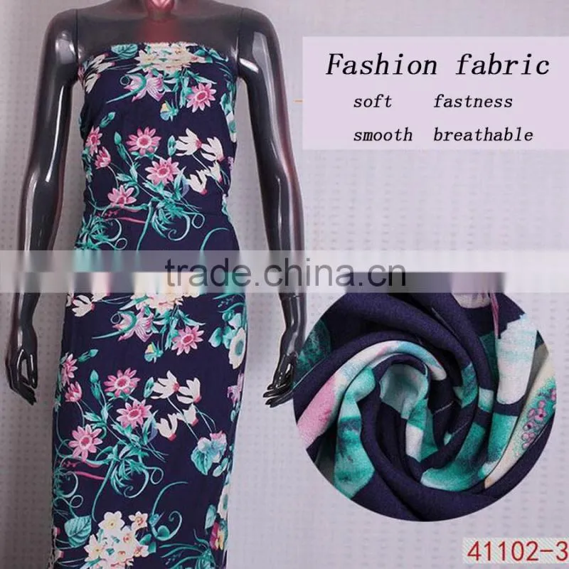 Rayon cotton fabric reactive printing Woven cloth wholesale Private clothing