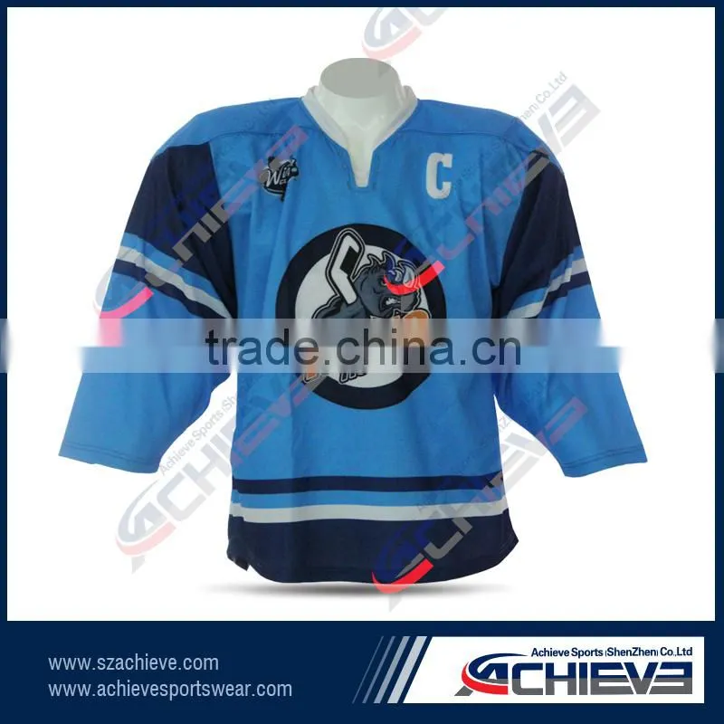 2015 Hoe Sale Custom Sublimate Polyester Hockey Shirt Wears