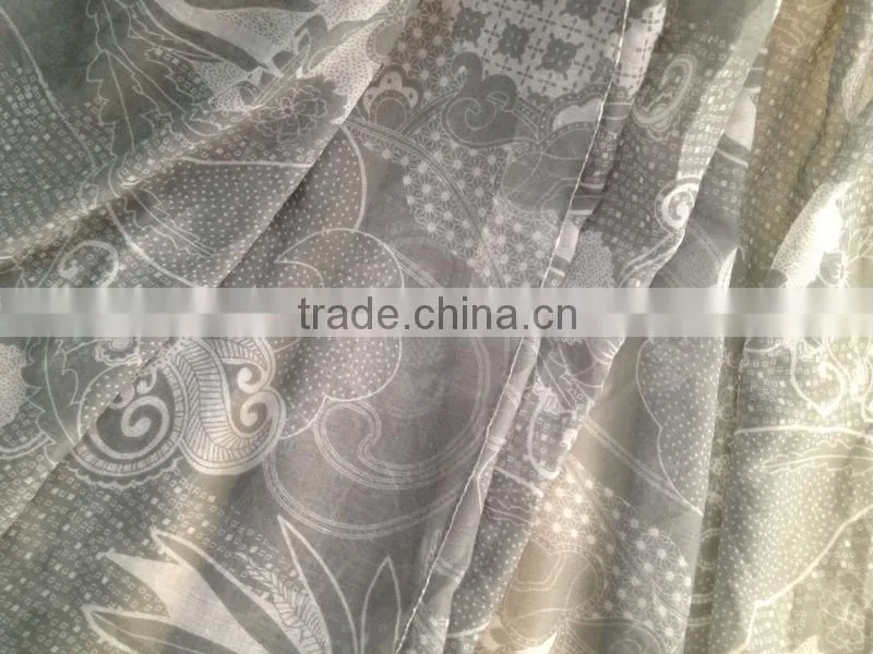 Custom design top quality digital printing fashion silk scarf