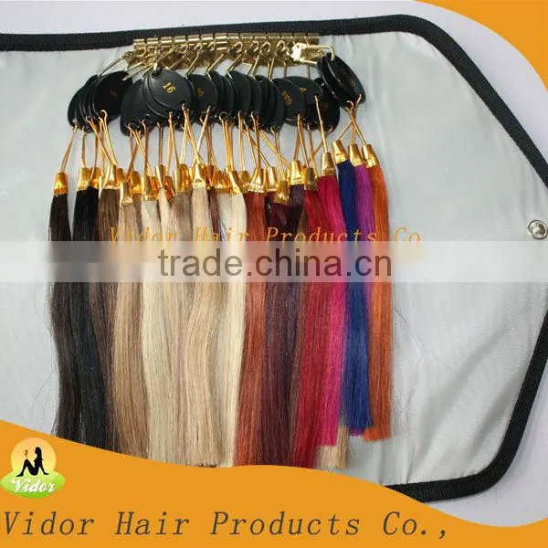 2013 32kinds of color OEM,ODM human hair color chart