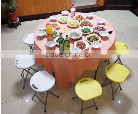 Hongma metal plastic 4ft round folding outdoor table